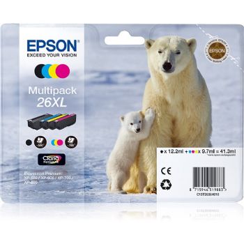 Epson Blæk C13T26364010 Black