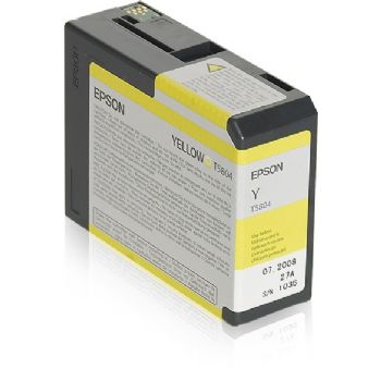 Epson T5804 C13T580400 Gul Blækpatron, 80 ml