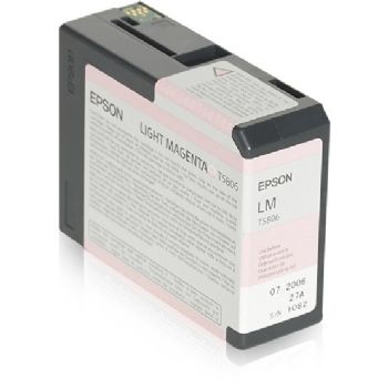 Epson T5806 C13T580600 Lys Magenta Blækpatron, 80 ml