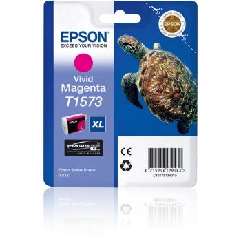 Epson T1573 C13T15734010 Magenta Blækpatron, 25.9 ml