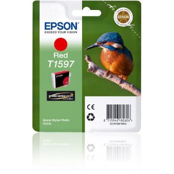 Epson T1597 C13T15974010 Rød Blækpatron, 17 ml