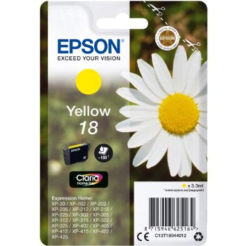 Epson 1-Pack Yellow 18 Claria Home Ink