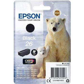 Epson Ink C13T26014012 BK 26