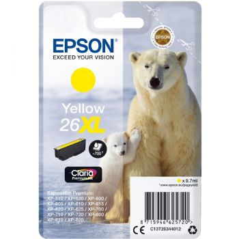 Epson Ink C13T26344012 Y 26XL