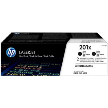 HP Toner CF400XD BK 2-pack 201X