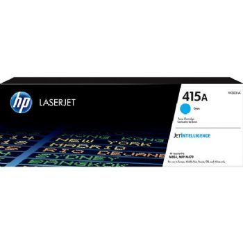 HP 415A lasertoner kassette cyan, 2.100 sider -  W2031A