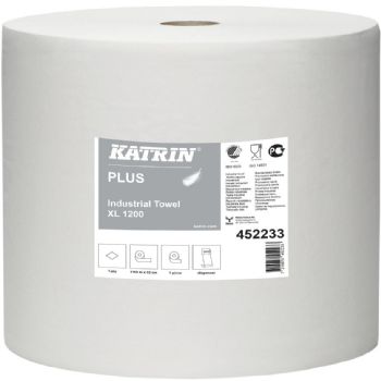 Katrin 452233 XL Plus industrirulle 1lags hvid