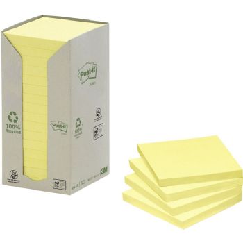 Post-it 654 blok 76x76mm gul