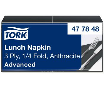 Tork 477848 33x33 cm 150 servietter grå