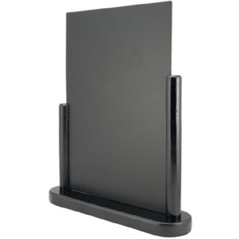 Securit chalkboard bordskilt 25x20x5cm sort