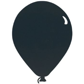 Securit chalkboard silhouette ballon i sort