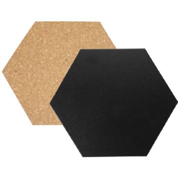 Securit chalkboard hexagon sæt