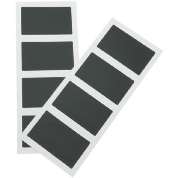 Securit chalkboard stickers sort 8stk