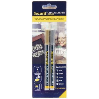 Securit kalkmarker 1-2mm 2 penne