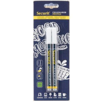 Securit kridtmarker 1-2mm 2stk