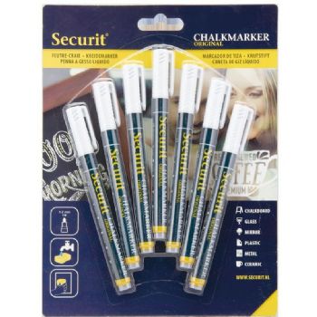 Securit kridtmarker 1-2mm 7stk