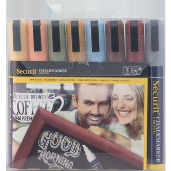 Securit kalkmarker 2-6mm 8 metallic farver