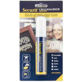 Securit kalkmarker 7-15mm hvid