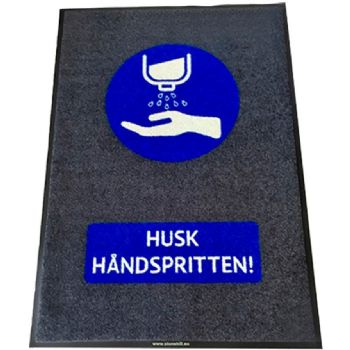 MultiLine Budskabsmåtte \'husk håndsprit\' 90x150cm