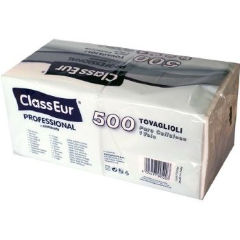 ClassEur Professional 33x33 cm 500 servietter hvid