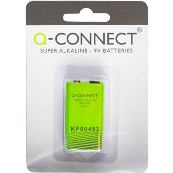 Q-connect Super Alkaline 9V batteri 1 stk