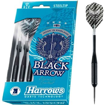 Harrows Black Arrow dartpile i sort