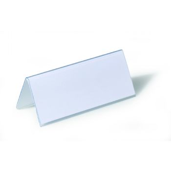 Durable 61x150mm bordskilteholder 25 stk. transparent