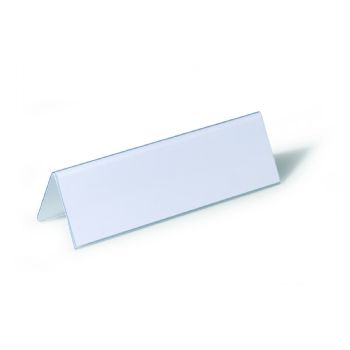 Durable 61x210mm bordskilteholder 25 stk. transparent