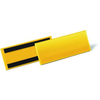 Durable lagerlomme med magnet 81,5x223mm gul