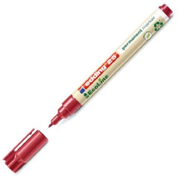 Edding EcoLine permanent marker 1mm rød