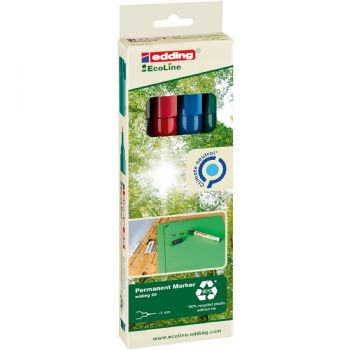 Edding EcoLine permanent marker 1mm 4 farver