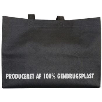 WhiteLabel Shoppingbag 17L 17x35x24,5cm sort 100stk