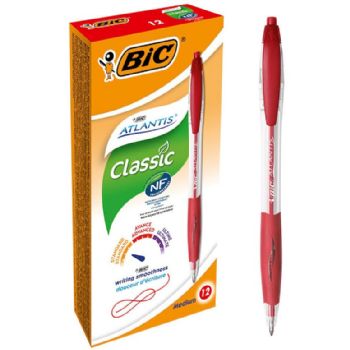 BIC Atlantis kuglepen 0,32mm rød