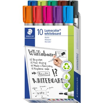 Staedtler Lumocolor 351 whiteboardmarker 10 farver