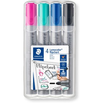 Staedtler Lumocolor Flipchart markere 2-5mm 4 farver