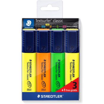 Staedtler 364 tekstmarkere sampak 4 stk.