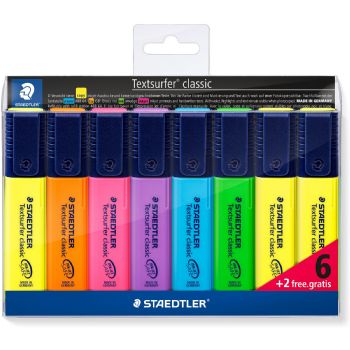 Staedtler 364 tekstmarkere sampak 8 farver