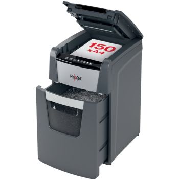 Rexel Optimum AutoFeed+ 150X krydsmakulator P4 44 ltr sort