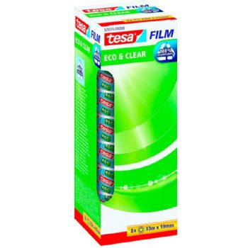 Tesa Eco & Clear tape 19mmx33m klar 8rl