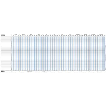 Mayland 2024 24105000 projektplanner 30x80cm blå