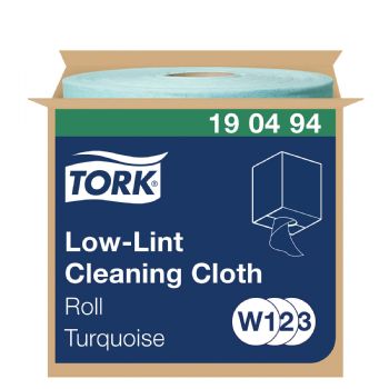 Tork 190494 Sensitiv W1/W2/W3 aftørringsklud turkis