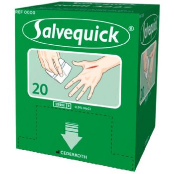 Salvequick sårrenseservietter 20stk