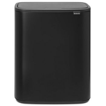 Brabantia BO vippelågsspand 60L Matt Black