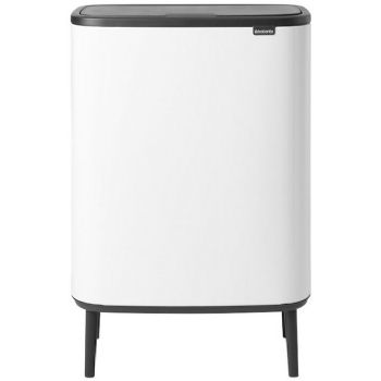 Brabantia BO High vippelågsspand 2x30L White