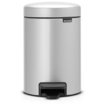 Brabantia NewIcon pedalspand 3L Metallic Grey