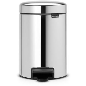 Brabantia NewIcon pedalspand 3L Brilliant Steel