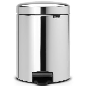 Brabantia NewIcon pedalspand 5L Brilliant Steel