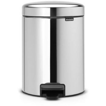 Brabantia NewIcon pedalspand 5 ltr Brilliant Steel