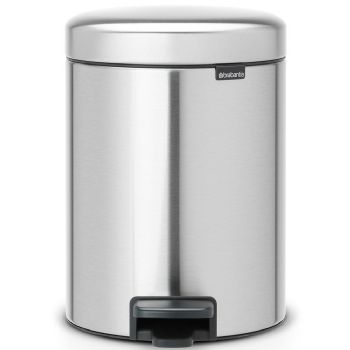 Brabantia NewIcon pedalspand Fingerprint Proof 5L Matt Steel