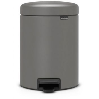 Brabantia NewIcon pedalspand 5 ltr Concrete Grey